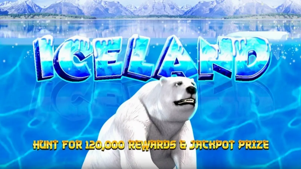 Pemandangan bertema es yang menawan pada permainan slot Iceland
